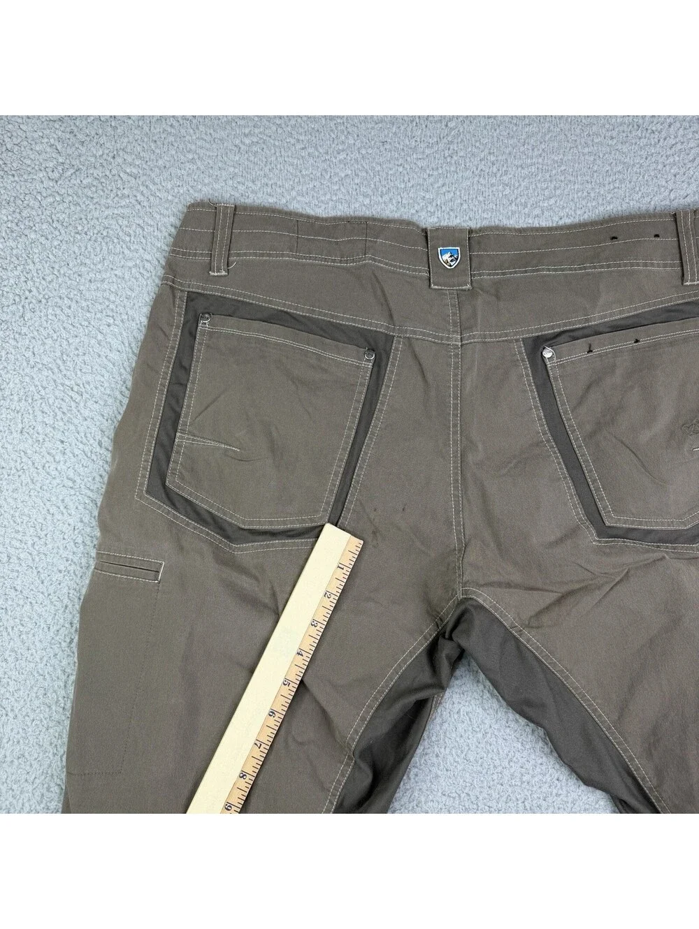 Kuhl Radikl Hiking Shorts Stretch Gorpcore 40x14 Mens Brown (Read Description!)